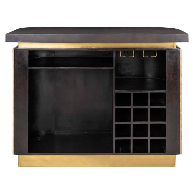 Meuble bar travertin beige 140x60,5x106 cm Martini Richmond Interiors - 5