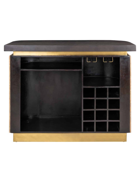 Meuble bar travertin beige 140x60,5x106 cm Martini Richmond Interiors - 5