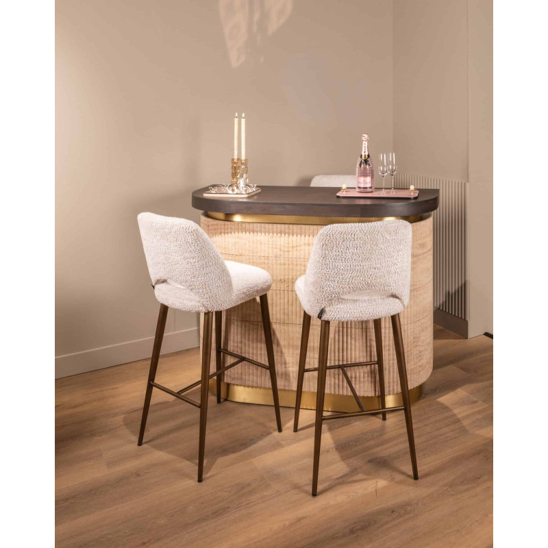 Meuble bar travertin beige 140x60,5x106 cm Martini Richmond Interiors - 2