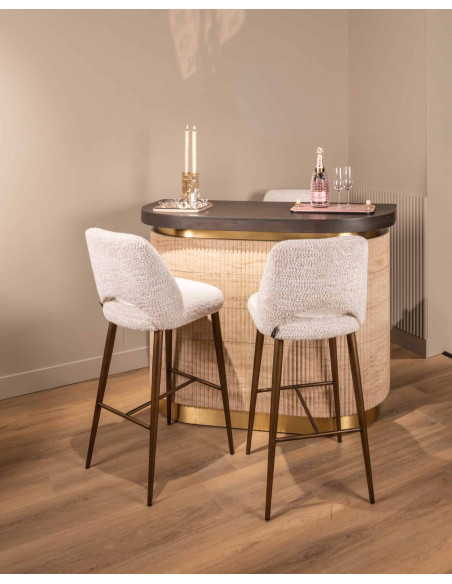 Meuble bar travertin beige 140x60,5x106 cm Martini Richmond Interiors - 2