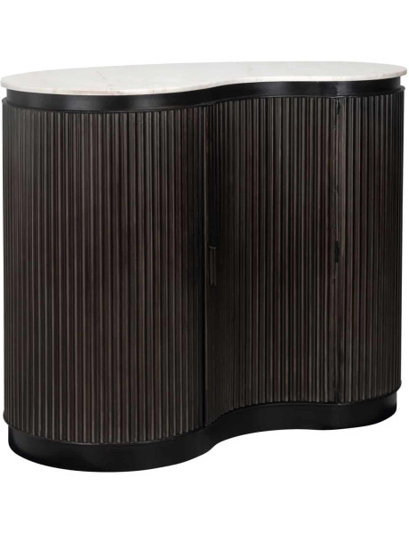 Meuble bar marbre brun 120x75x100 cm Mayfield Richmond Interiors - 1