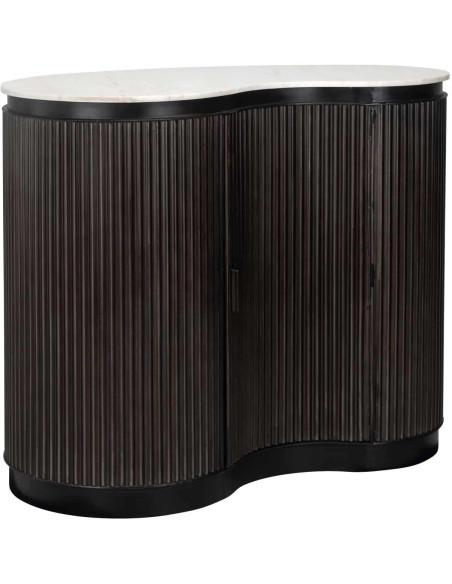 Meuble bar marbre brun 120x75x100 cm Mayfield Richmond Interiors - 1