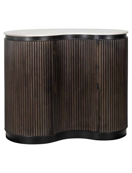 Meuble bar marbre brun 120x75x100 cm Mayfield Richmond Interiors - 2