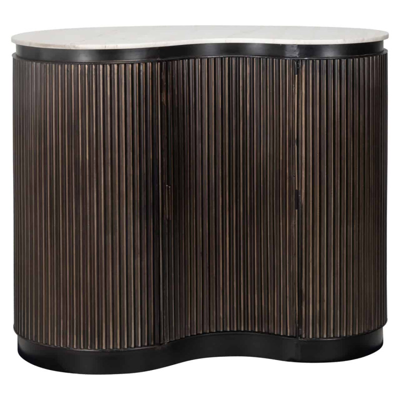 Meuble bar marbre brun 120x75x100 cm Mayfield Richmond Interiors - 2