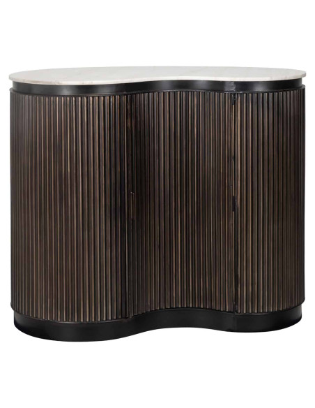 Meuble bar marbre brun 120x75x100 cm Mayfield Richmond Interiors - 2