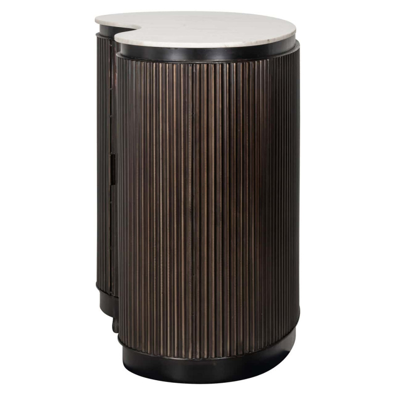 Meuble bar marbre brun 120x75x100 cm Mayfield Richmond Interiors - 3