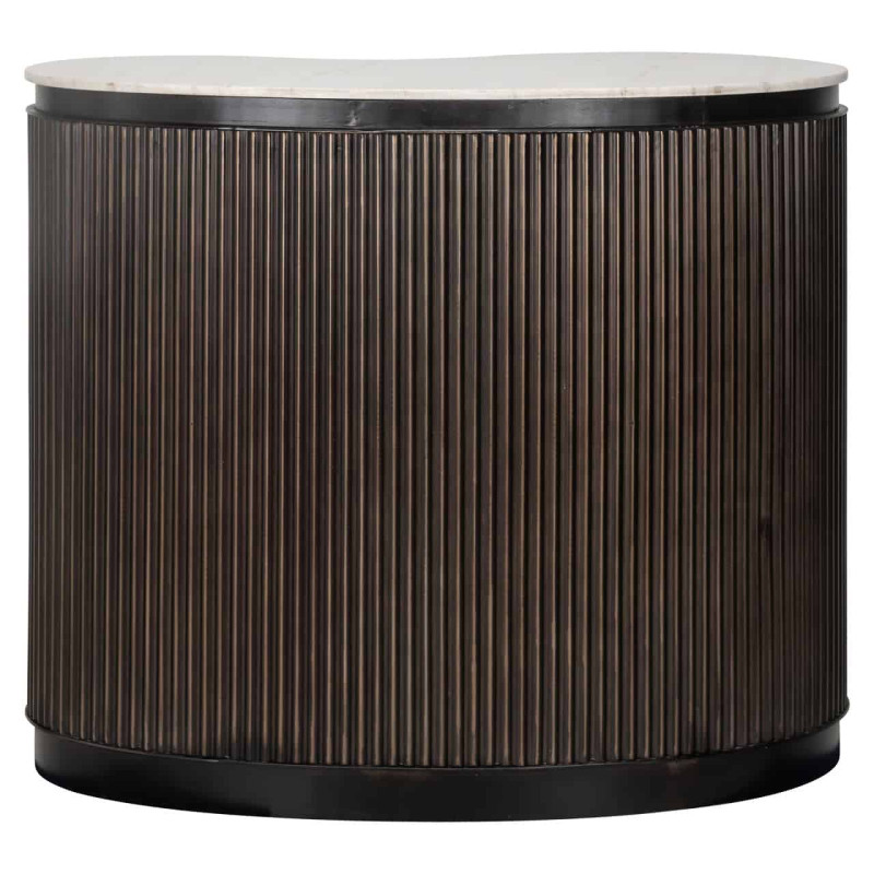 Meuble bar marbre brun 120x75x100 cm Mayfield Richmond Interiors - 4