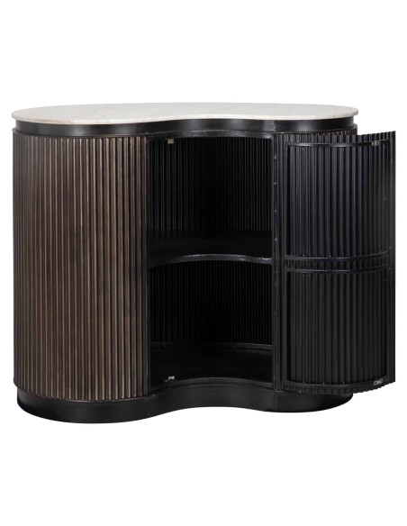 Meuble bar marbre brun 120x75x100 cm Mayfield Richmond Interiors - 5