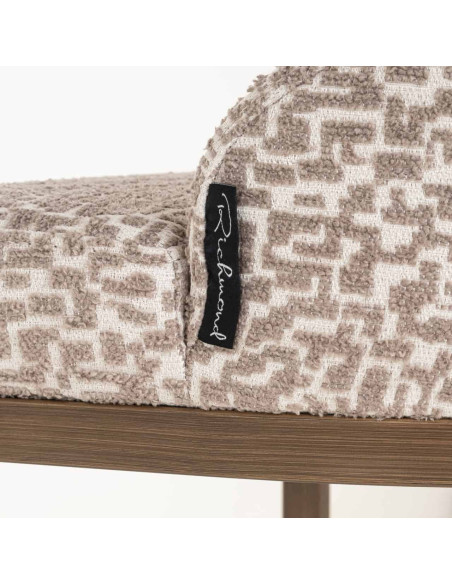 Lot de 2 tabourets de bar tissu beige 48x48x103 cm Bolton Richmond Interiors - 7