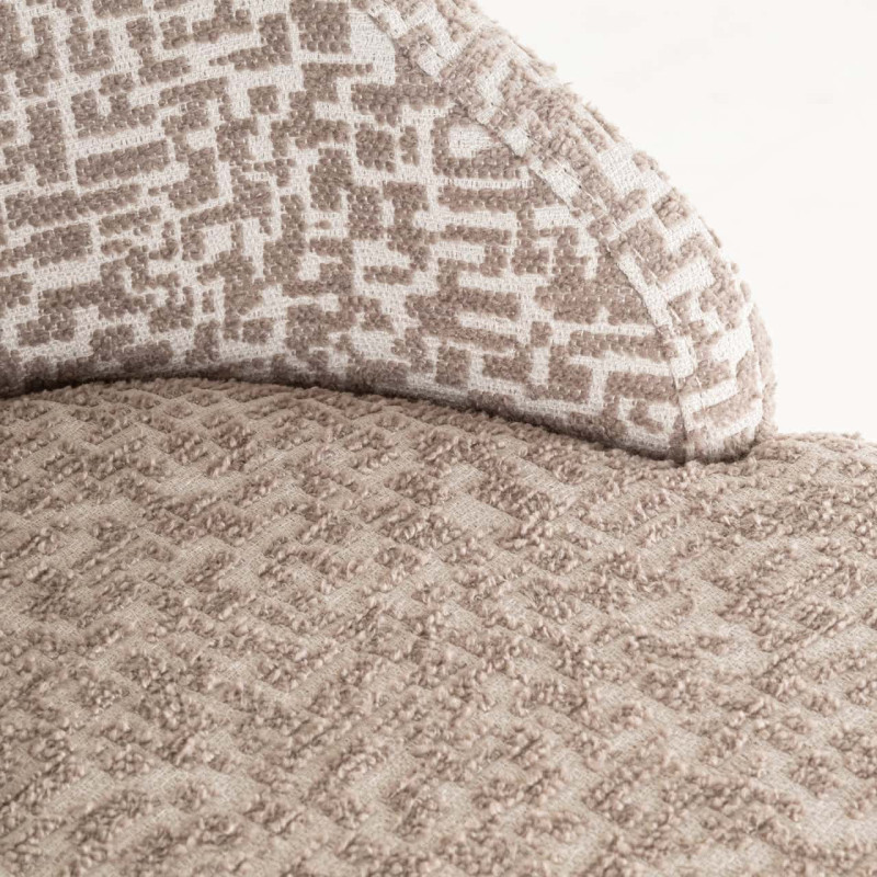 Lot de 2 tabourets de bar tissu beige 48x48x103 cm Bolton Richmond Interiors - 8