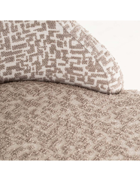 Lot de 2 tabourets de bar tissu beige 48x48x103 cm Bolton Richmond Interiors - 8