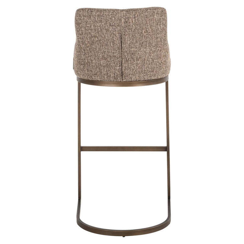 Lot de 2 tabourets de bar tissu marron 103 cm Bolton Richmond Interiors - 5
