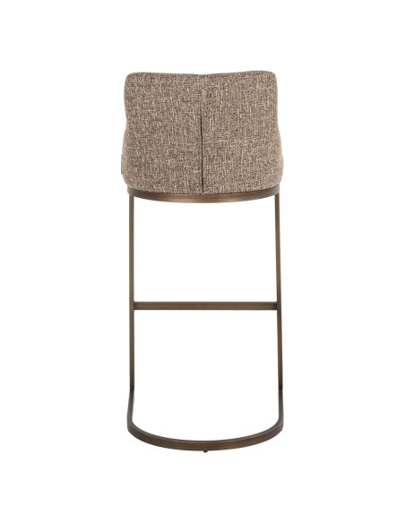 Lot de 2 tabourets de bar tissu marron 103 cm Bolton Richmond Interiors - 5