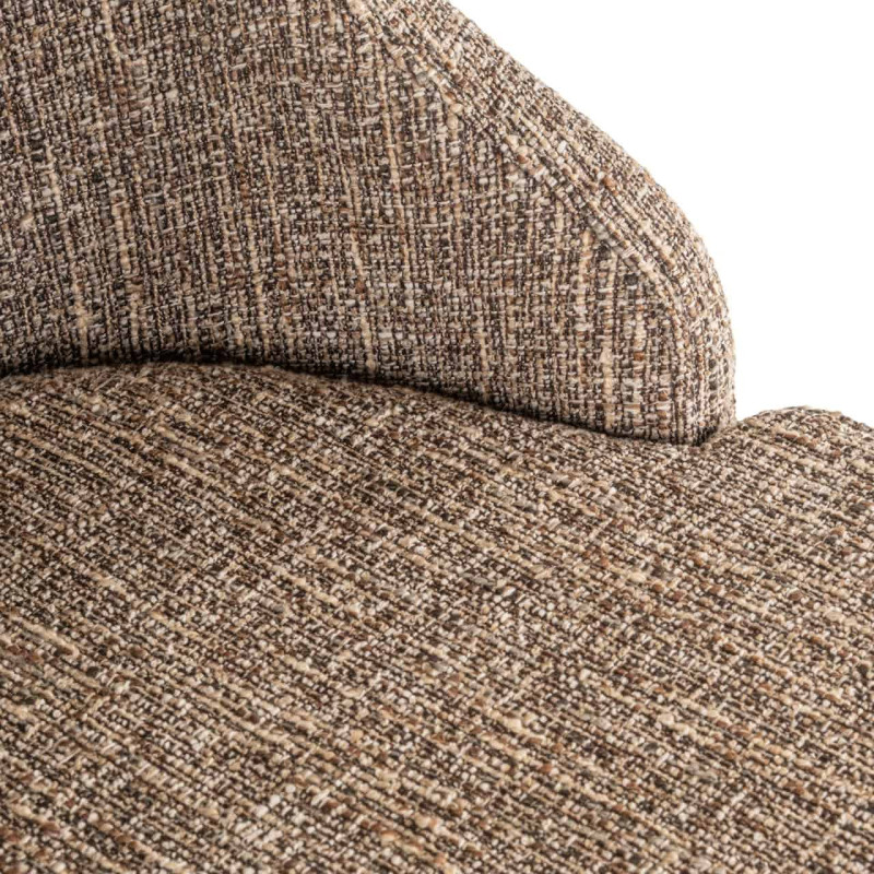 Lot de 2 tabourets de bar tissu marron 103 cm Bolton Richmond Interiors - 7