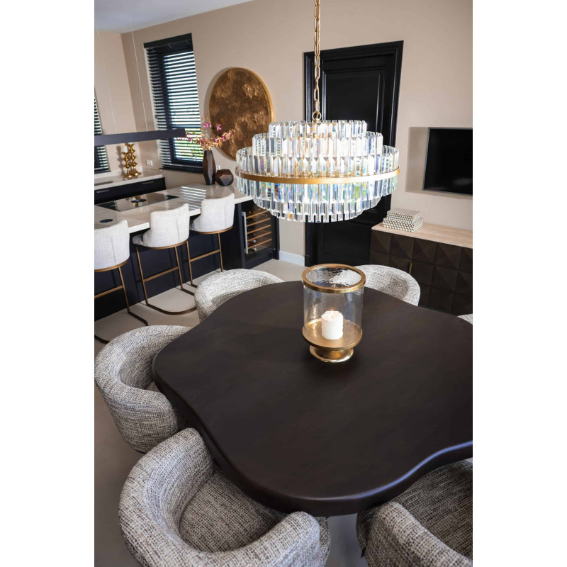 Lot de 2 tabourets de bar tissu beige 103 cm Bolton Richmond Interiors - 17