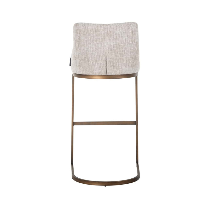 Lot de 2 tabourets de bar tissu beige 103 cm Bolton Richmond Interiors - 4