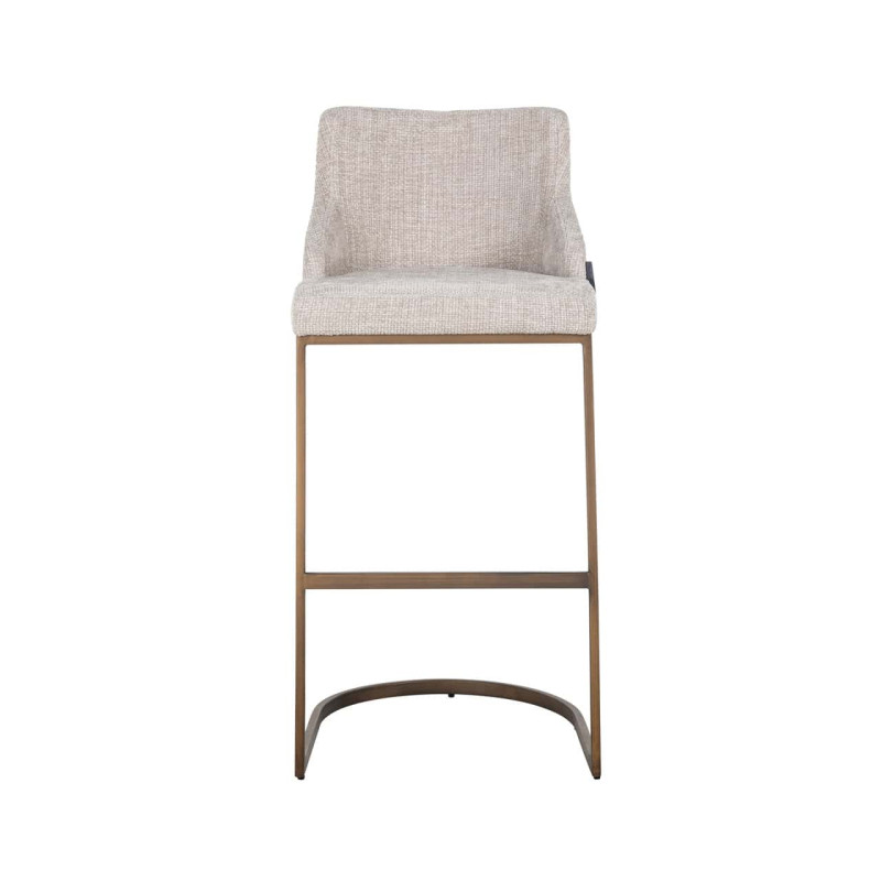 Lot de 2 tabourets de bar tissu beige 103 cm Bolton Richmond Interiors - 3