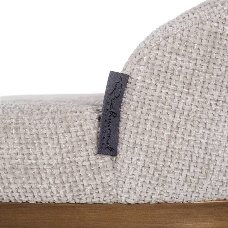 Lot de 2 tabourets de bar tissu beige 103 cm Bolton Richmond Interiors - 5
