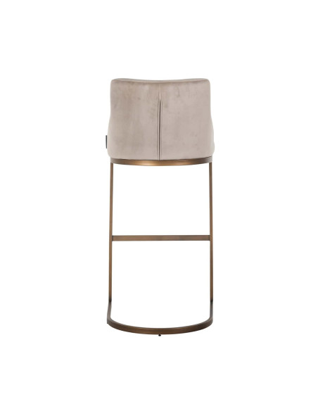 Lot de 2 tabourets de bar velours kaki doré 103 cm Bolton Richmond Interiors - 5