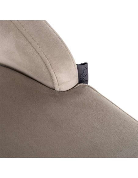 Lot de 2 tabourets de bar velours kaki doré 103 cm Bolton Richmond Interiors - 7