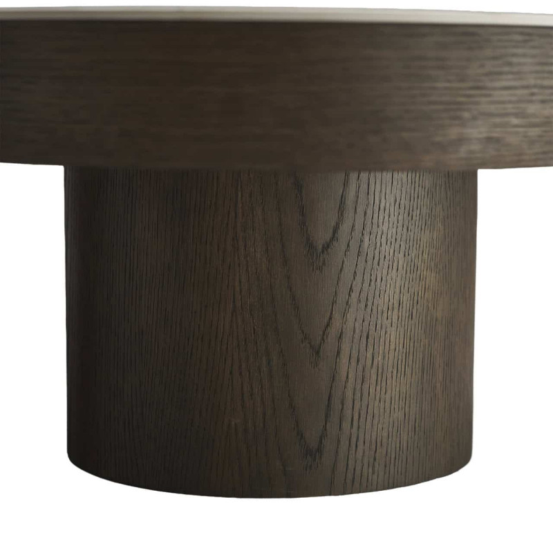 Table basse céramique effet travertin bois brun 140x100x32 cm Langford Richmond Interiors - 7