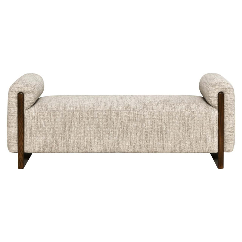 Banquette bout de lit tissu beige ignifugé 152 cm Winslov Richmond Interiors - 2