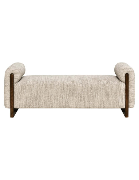 Banquette bout de lit tissu beige ignifugé 152 cm Winslov Richmond Interiors - 2