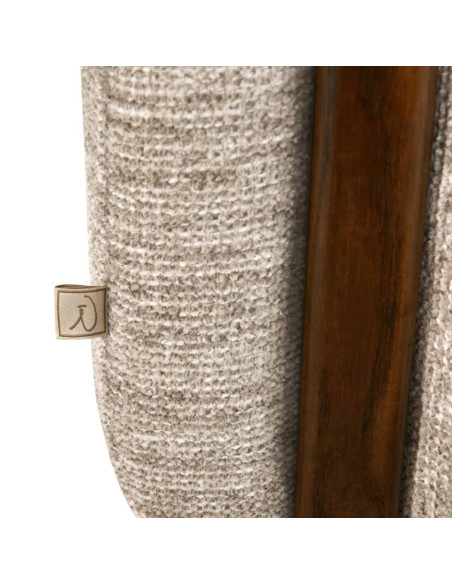 Banquette bout de lit tissu beige ignifugé 152 cm Winslov Richmond Interiors - 4