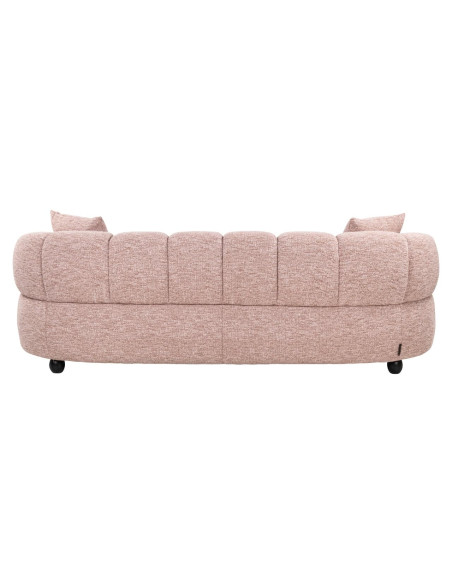 Canapé droit rose poudré microfibre 227 cm Amelia Richmond Interiors - 5