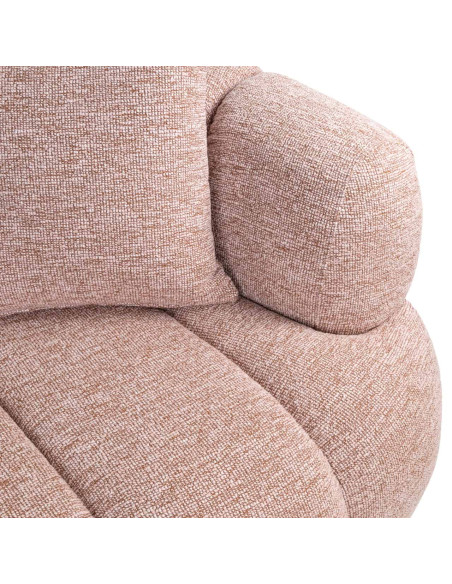 Canapé droit rose poudré microfibre 227 cm Amelia Richmond Interiors - 9