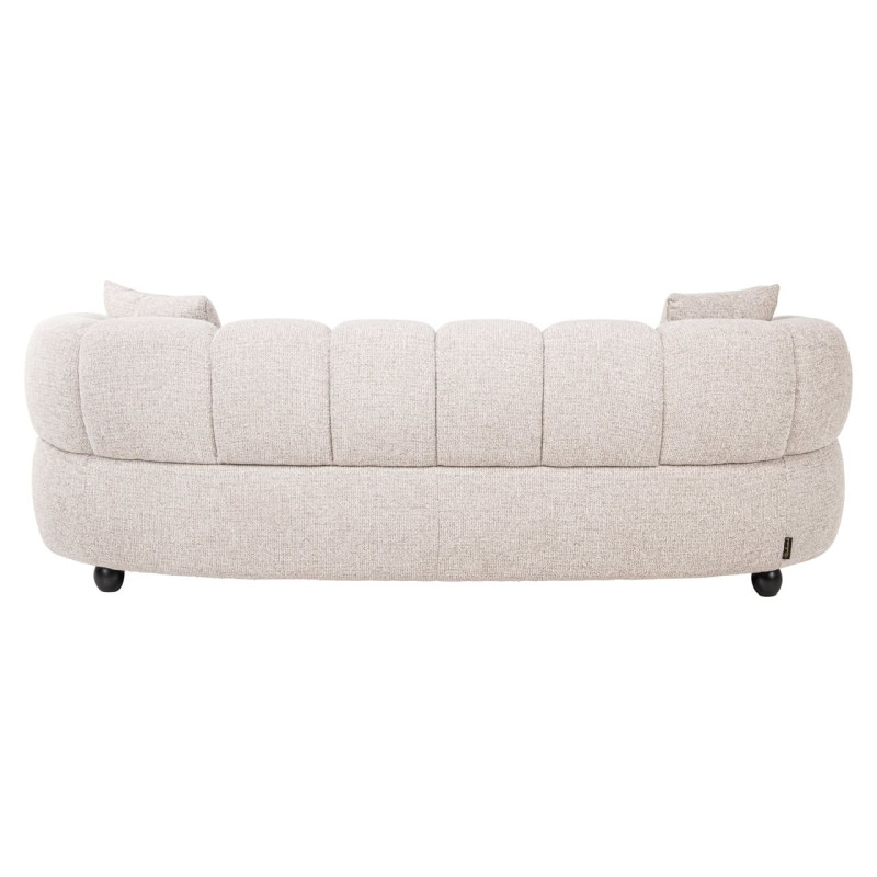 Canapé droit beige 3 places microfibre 227 cm Amelia Richmond Interiors - 4