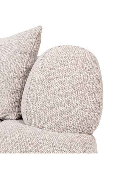 Canapé droit beige 3 places microfibre 227 cm Amelia Richmond Interiors - 6