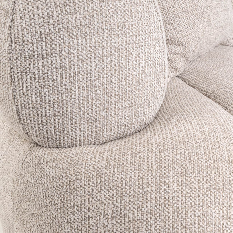 Canapé droit beige 3 places microfibre 227 cm Amelia Richmond Interiors - 8