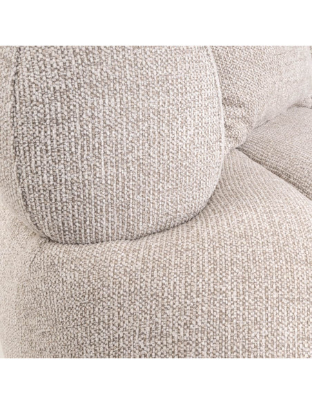 Canapé droit beige 3 places microfibre 227 cm Amelia Richmond Interiors - 8