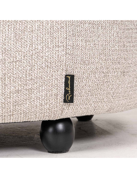 Canapé droit beige 3 places microfibre 227 cm Amelia Richmond Interiors - 9