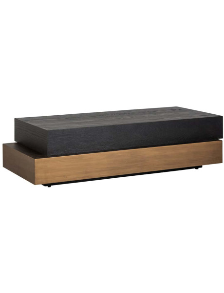 Table basse rectangulaire bois foncé 140x65x35 cm Cambon Richmond Interiors - 1