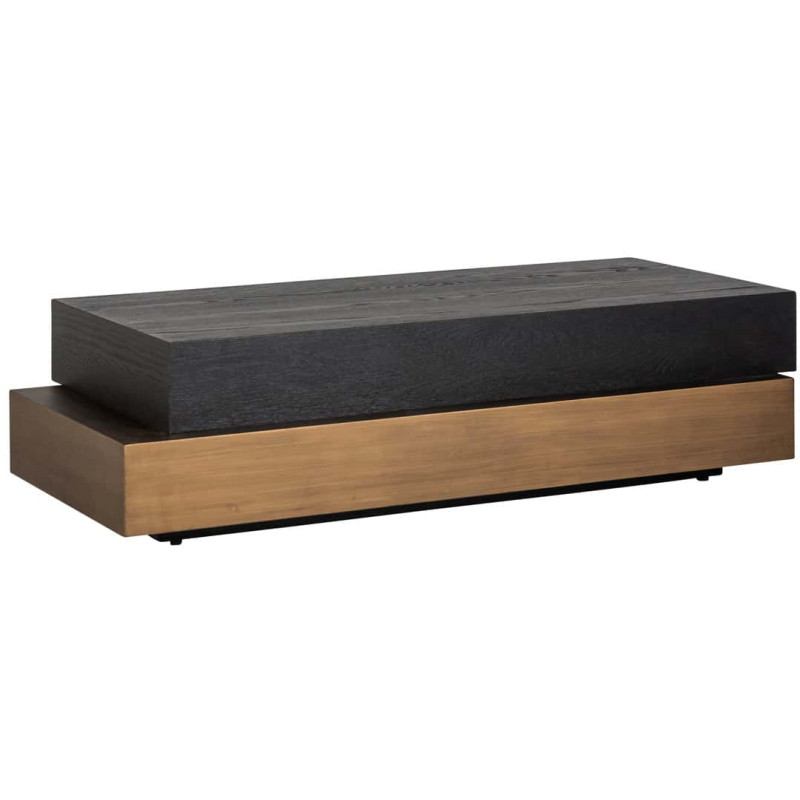 Table basse rectangulaire bois foncé 140x65x35 cm Cambon Richmond Interiors - 1