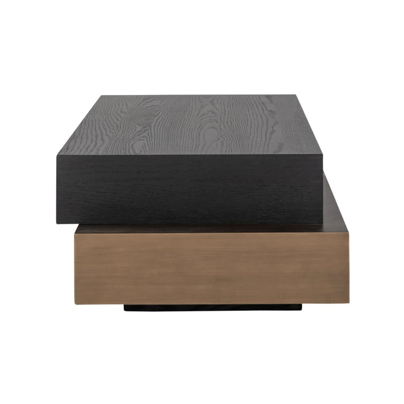 Table basse rectangulaire bois foncé 140x65x35 cm Cambon Richmond Interiors - 4