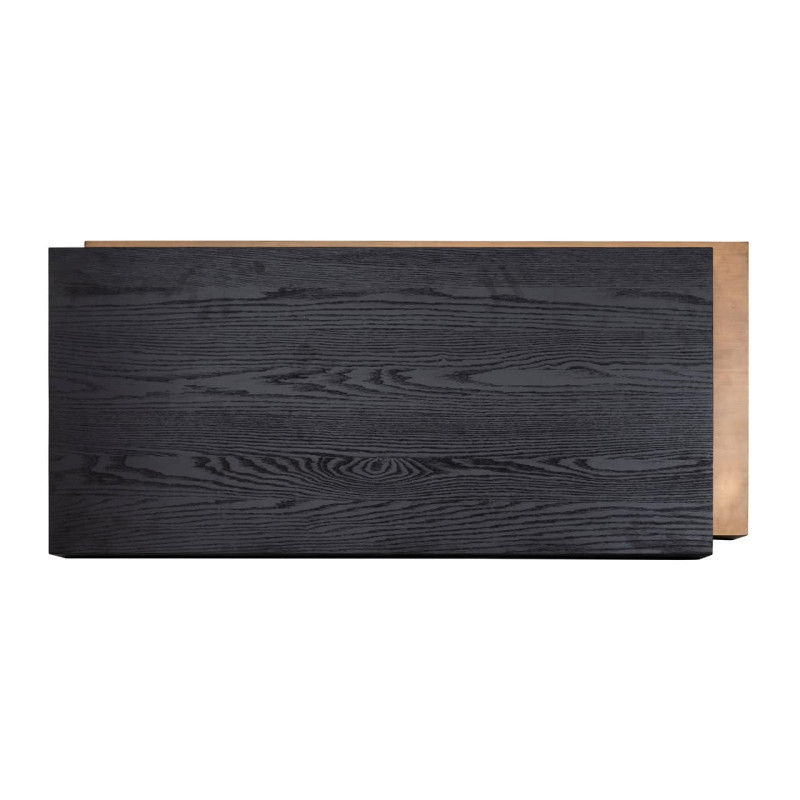 Table basse rectangulaire bois foncé 140x65x35 cm Cambon Richmond Interiors - 5