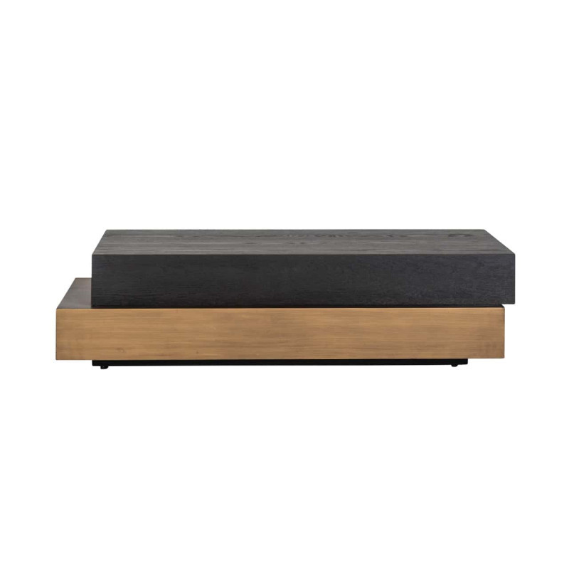 Table basse rectangulaire bois foncé 140x65x35 cm Cambon Richmond Interiors - 3
