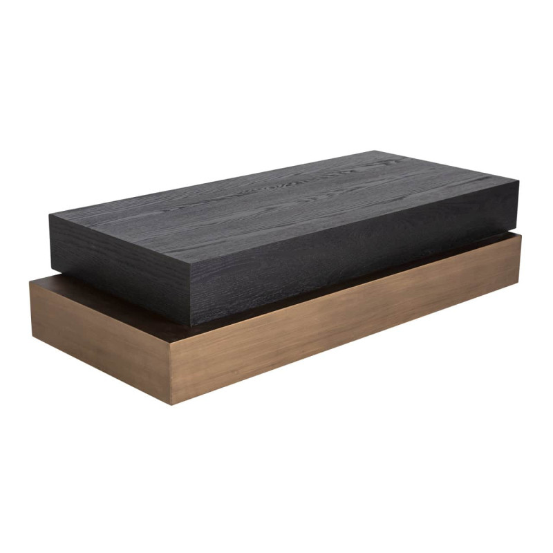 Table basse rectangulaire bois foncé 140x65x35 cm Cambon Richmond Interiors - 6