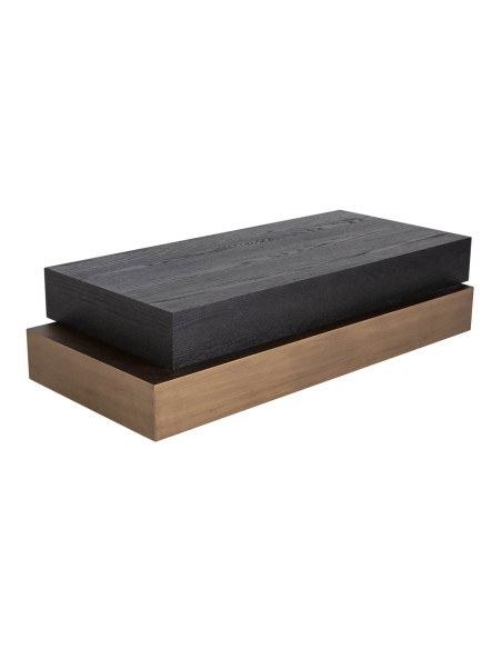 Table basse rectangulaire bois foncé 140x65x35 cm Cambon Richmond Interiors - 6