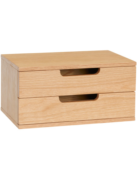 Table de chevet murale chêne naturel 30x20x15 cm AtHand Hübsch - 1