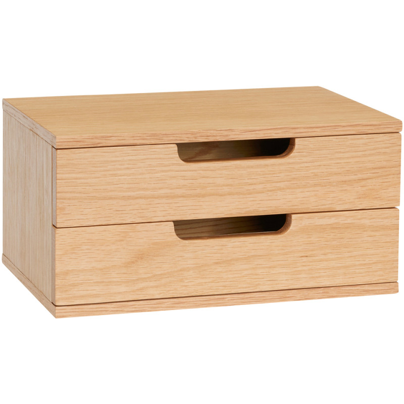 Table de chevet murale chêne naturel 30x20x15 cm AtHand Hübsch - 1