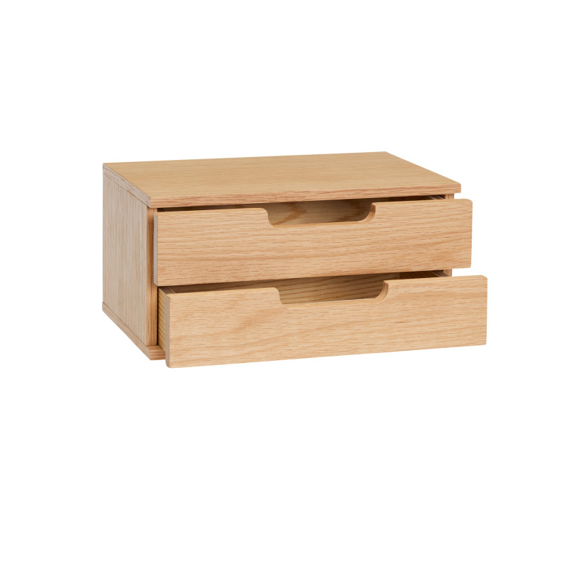 Table de chevet murale chêne naturel 30x20x15 cm AtHand Hübsch - 3