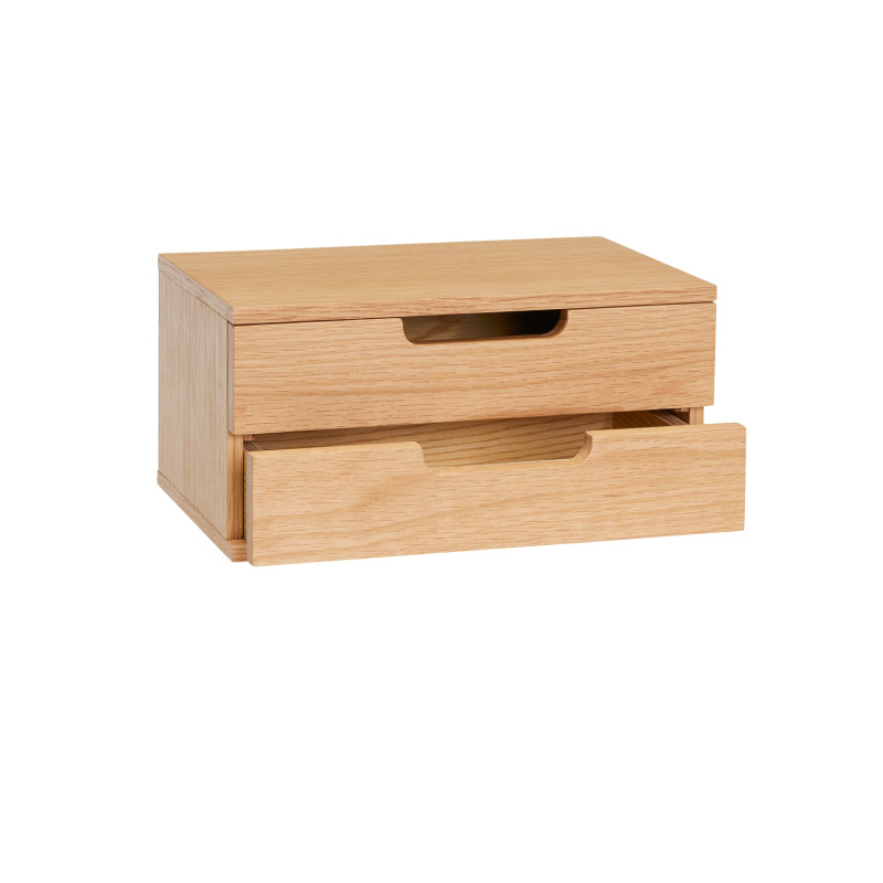 Table de chevet murale chêne naturel 30x20x15 cm AtHand Hübsch - 4