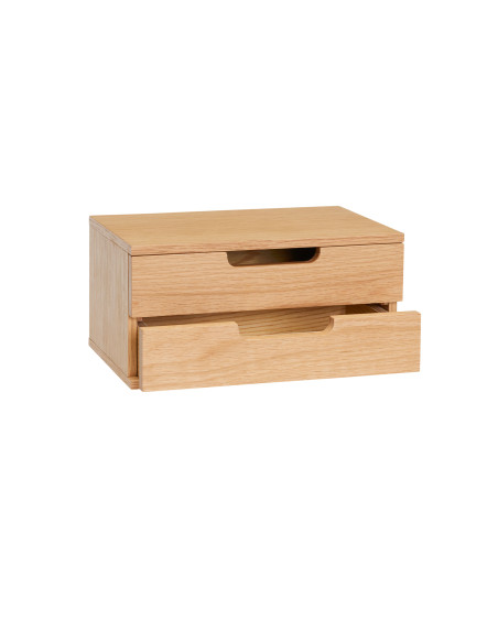 Table de chevet murale chêne naturel 30x20x15 cm AtHand Hübsch - 4