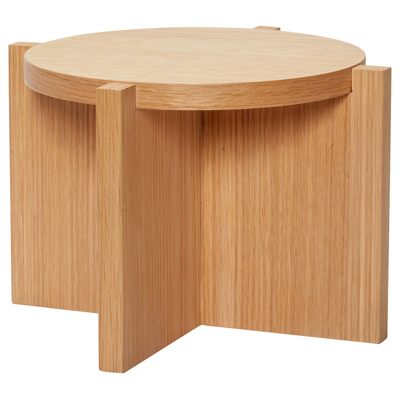 Porte-plante bas bois naturel Ø30x20 cm Nomad Hübsch - 1
