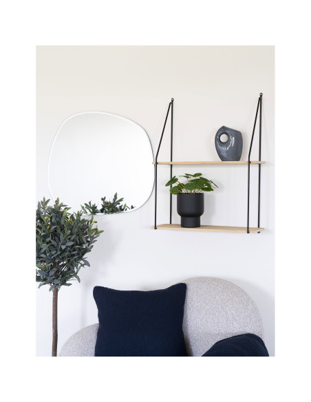 Plante artificielle Pilea en pot noir 28 cm Dali House Nordic - 4