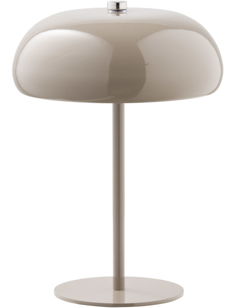 Lampe de table rechargeable tactile métal taupe 23 cm Margate House Nordic - 1